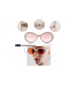 Round Celebrity Retro Round Oval Pop Color Tinted Sunglasses A037 A095 - Green Smoke - CO186ICKCNS $19.20