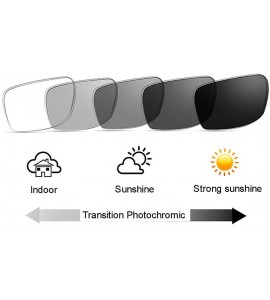 Square Transition Photochromic Oversized Stars Pattern Nerd Sunglasses Reading Glasses - Black Yellow - CT18CGWQ68Q $35.54