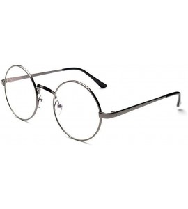 Square Fashion Unisex Classic Metal Frame Mirror Rounded Glasses - Green - CB193XHL7QN $17.85