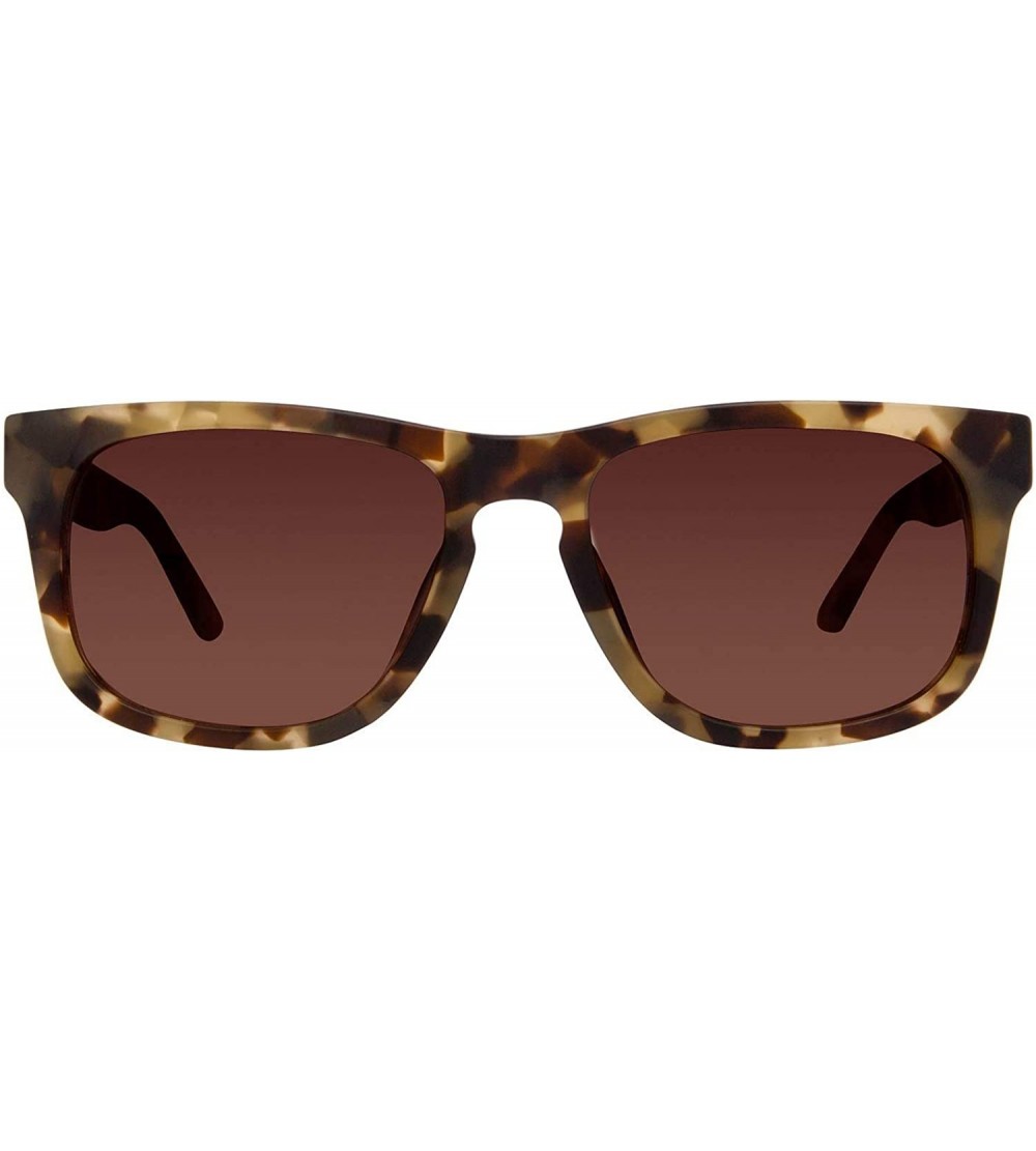 Square Eyewear - Riley - Designer Square Sunglasses for Men and Women - Matte Moss Havana + Brown Gradient - C818TY6YGTL $89.12