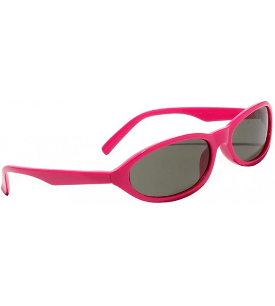 Oval Cat Eye Sunglasses Cool Gothic Retro Shades Party Club Eyewear Hip-Hop Gift - Rose Red - CG190C59LLN $23.48