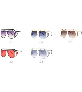 Oversized Oversize Sunglasses Women Big Frame Vintage Sun Glasses for Male 2020 Brand Designer Metal Eyewear UV400 - CP198UND...