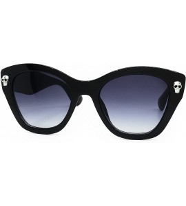 Oversized 5209 Premium Oversize XXL Men Women Mirrored harley bike Style Retro Vintage Spike punk gotica Sunglasses - Black -...