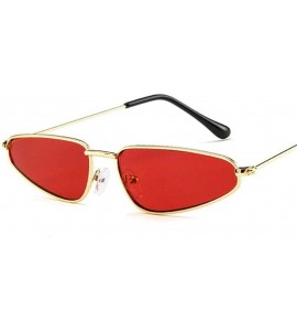 Aviator Small Ctue Retro Cat Eye Sunglasses Women Brand Designer Vintage Metal Sun C3 - C1 - CP18YQW7C78 $16.44