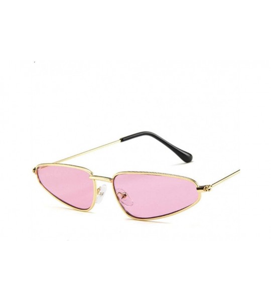 Aviator Small Ctue Retro Cat Eye Sunglasses Women Brand Designer Vintage Metal Sun C3 - C1 - CP18YQW7C78 $16.44