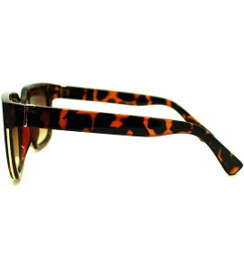 Square Designer Fashion Sunglasses Trendy Square Unisex Shades UV 400 - Classic Tort - CP11QKHVS9V $20.00