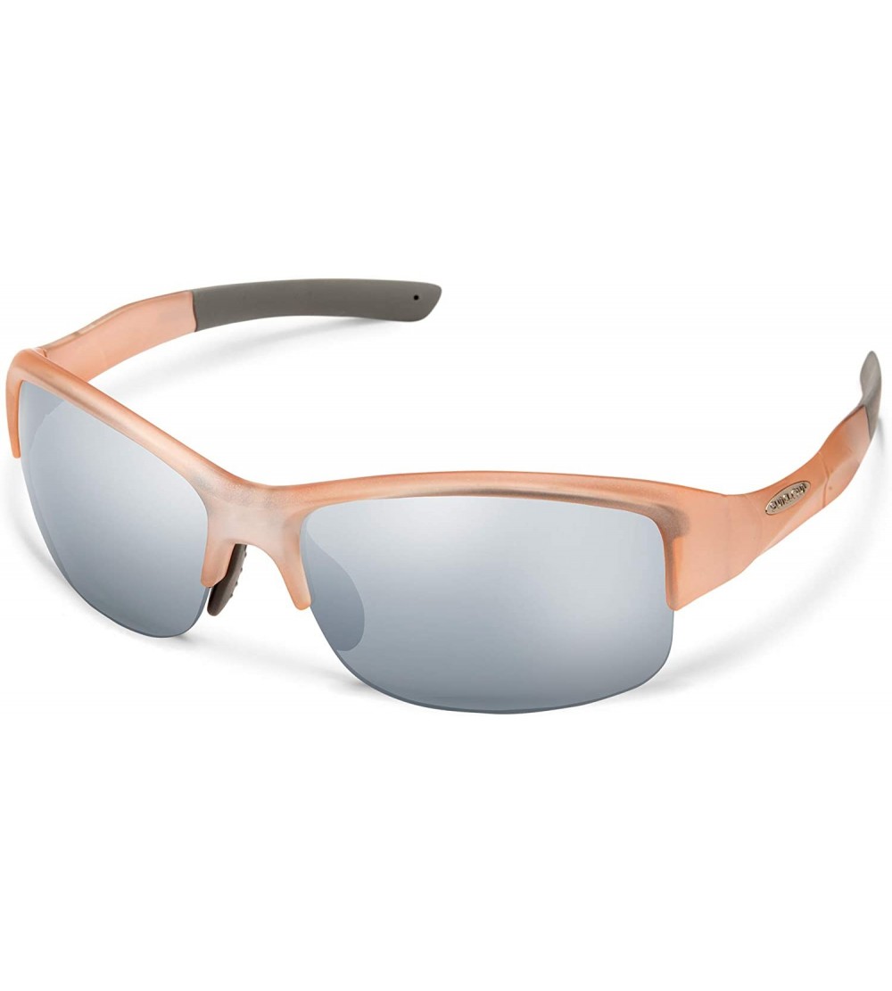 Semi-rimless Torque Sunglasses - Satin Pink - C61875D2DHR $59.94