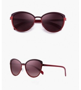 Round Fashion Sunglasses with Case for Women Classic Round Frame Eyewear UV 400 Protection - Red - C118TK8GXML $95.33