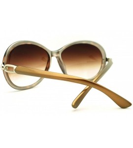 Round Womens Fashion Sunglasses Rhinestone Round Designer Frame - Tortoise - CQ11E853B3N $20.84