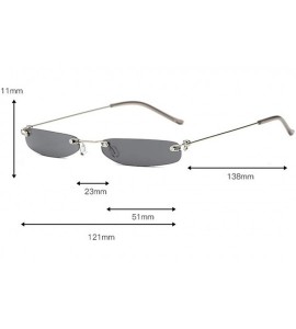 Oval Small Oval Sunglasses For Small Face Women And Men Cat Eye Sun Glasses UV400 - C4 - CE1900NLY7X $18.20