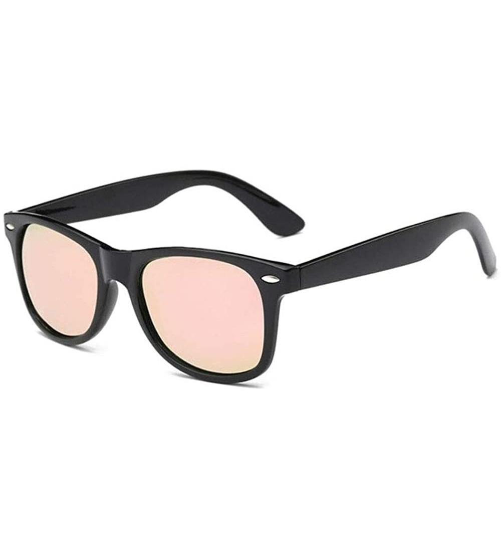 Square New Cat Eye Polarized Sunglasses Men Women Fashion Square Design Vintage Shades - Black/Pink - CH1987MMWS6 $19.79
