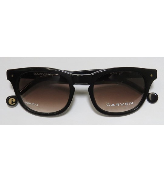 Rectangular Jeanne Womens/Ladies Designer Full-rim Gradient Lenses Sunglasses/Shades - Black - CE186XOTK8N $88.41