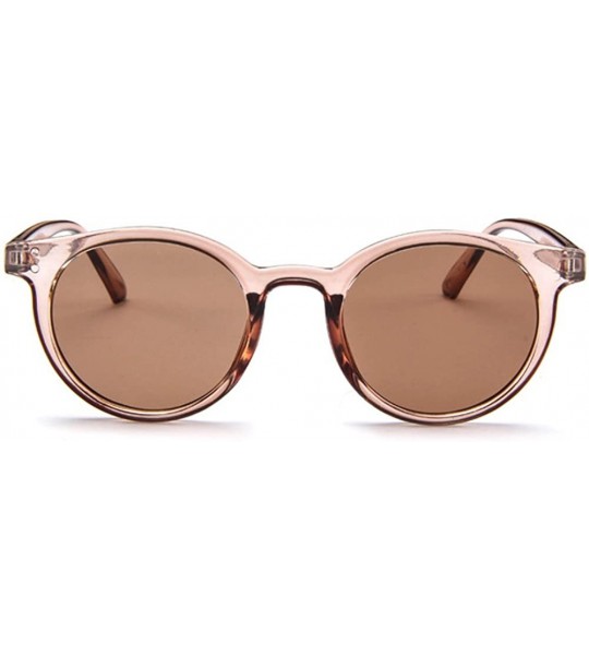 Square MOD-Style Cat Eye Round Frame Sunglasses A Variety of Color Design - S04 - CJ189T220CO $32.18