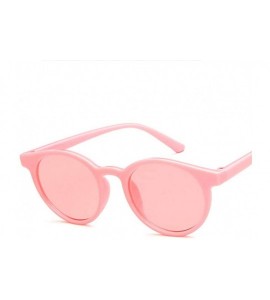 Oval Unisex Sunglasses Retro Beige Drive Holiday Oval Non-Polarized UV400 - Pink - CQ18RKGA9L7 $17.55