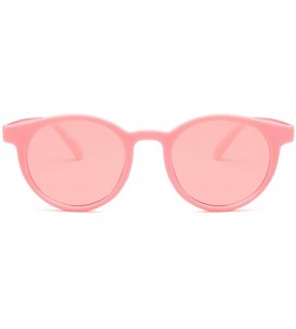 Oval Unisex Sunglasses Retro Beige Drive Holiday Oval Non-Polarized UV400 - Pink - CQ18RKGA9L7 $17.55