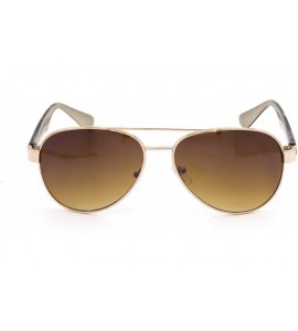Aviator Men/Women's designer Aviator Sunglasses - Brown Tortoise2 - CQ184GWX4XX $18.73
