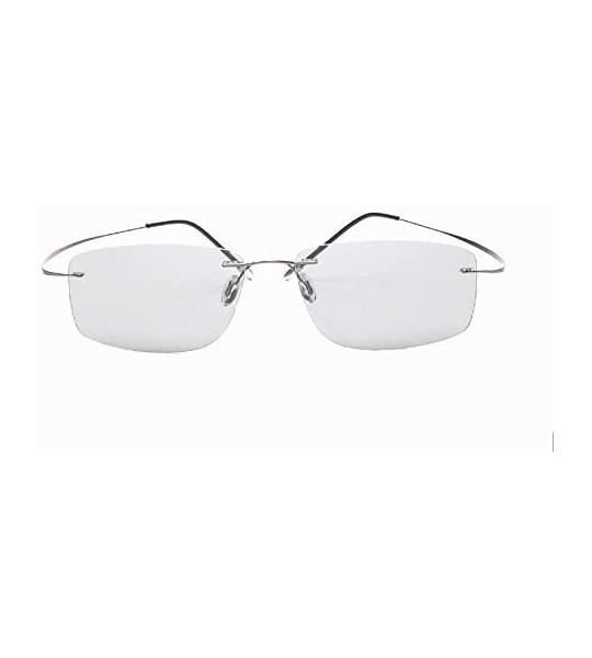 Rimless B Titanium Photochromic Polarized Rimless Sunglasses Extreme Discoloration 8.9 g Only - CI180Y5EG2O $43.06