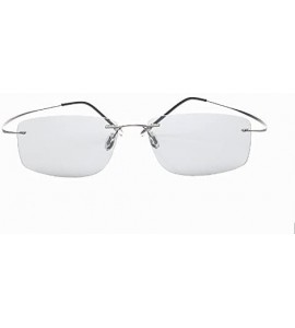 Rimless B Titanium Photochromic Polarized Rimless Sunglasses Extreme Discoloration 8.9 g Only - CI180Y5EG2O $43.06