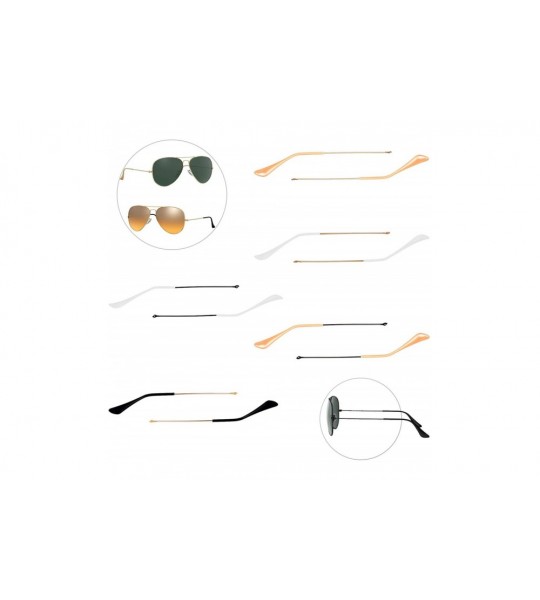 Aviator Replacement Temple Tips Arms for Aviator RB3025 3025 Sunglasses Repair Kit (Black-White) - Black-white - CV18T8360A2 ...