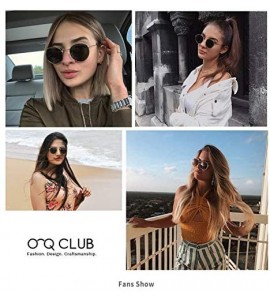 Round Polarized Small Sunglasses Round Retro Trendy Vintage Sun Glasses for Women Men - Silver Frame/Dark Green Lens - C318SX...