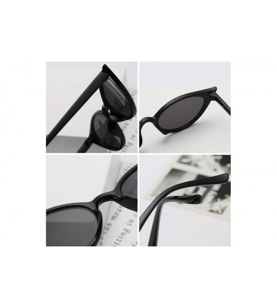 Cat Eye Men and women Cat's eye Fashion Small frame Sunglasses Retro glasses - Red - C918LLC26LK $18.02