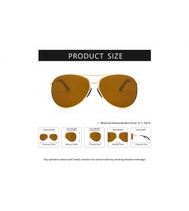 Aviator Oversized Aviator Sunglasses for Men Women Polarized UV Protection Vintage Driving Sun Glasses - CS18IK5QZ2D $27.47