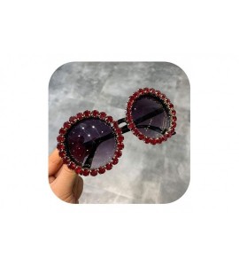 Square Fashion Luxury Round Sunglasses Women Vintage Oversized Rhinestone Sun Glasses Men Eyewear Oculos De Sol UV400 - CA198...