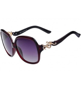 Sport 2015 New Style Ms Polarizer Authentic Gradient Polarized Sunglasses - Wine Red - CV11ZJYBT2H $31.00