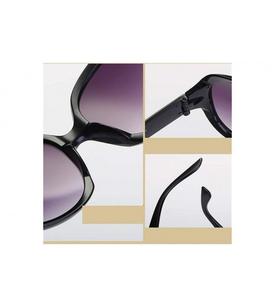 Wrap Sunglasses-Fashion Unisex Oversized Square Eyeglasses Vintage Sun Glasses Eyewear - Black - CV18SXD2I5R $17.48