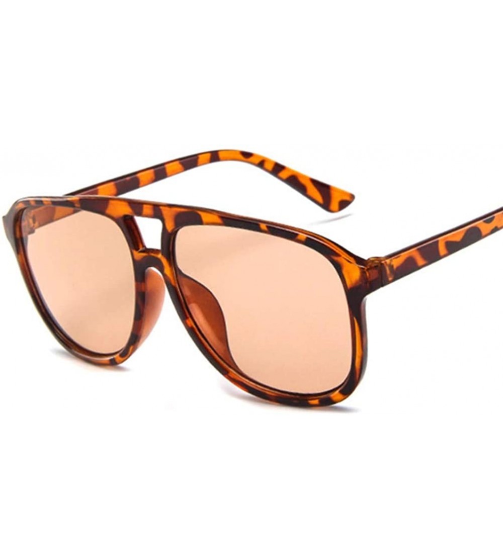 Oval sunglasses for women Glasses Men Sunglasses Female Oval Sun Glasses Eyewear - Leopard - CD18WXSG0KA $49.00