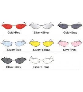 Cat Eye Cute Sexy Cat Eye Sunglasses Women Retro Small Black Red Pink Cateye Sun Glasses Female Vintage Shades For Women - C1...