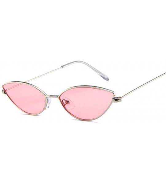 Cat Eye Cute Sexy Cat Eye Sunglasses Women Retro Small Black Red Pink Cateye Sun Glasses Female Vintage Shades For Women - C1...