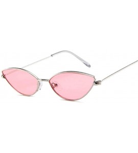 Cat Eye Cute Sexy Cat Eye Sunglasses Women Retro Small Black Red Pink Cateye Sun Glasses Female Vintage Shades For Women - C1...