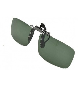 Goggle Women Men Driver Polarized Night Vision Lens Clips on Goggles Sunglasses Sunglasses - Dark Green Large - CW18E506AHC $...