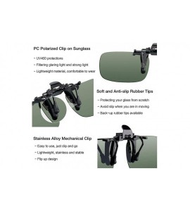 Goggle Women Men Driver Polarized Night Vision Lens Clips on Goggles Sunglasses Sunglasses - Dark Green Large - CW18E506AHC $...