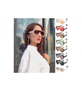 Sport Aviator Mirrored Fashion Man Women Irregular Shape Sunglasses Glasses Vintage Retro Style - CU18UYMQC9Z $15.01