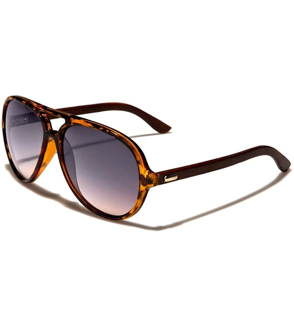 Aviator Wood Unisex Sunglasses - WD-2009 - Color 05 - CT196CQ6CXZ $35.70