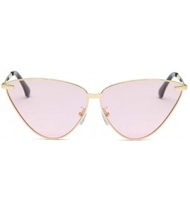 Cat Eye Cat Eye Sunglasses for Women Metal Frame Eyewear - C4 Gold Light Pink - CF198054Y7D $18.64