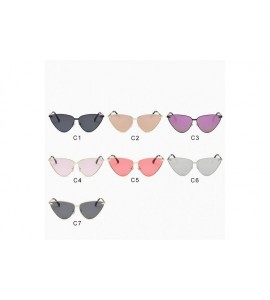 Cat Eye Cat Eye Sunglasses for Women Metal Frame Eyewear - C4 Gold Light Pink - CF198054Y7D $18.64