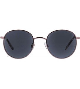 Round The Good Life Round Reading Sunglasses- Rose Gold/Gray Tortoise- 49 mm + 3 - CL18X5XXSZY $41.80