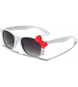 Rectangular Baby Toddler Hello Kitty Bow Tie Kids Sunglasses for Girls Boys Age up to 4 Years - White - Red Bow Tie - C111P3R...