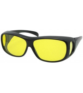 Rectangular Medium Polarized Fit Over Sunglasses F1 - Black-light Yellow Lens - CF186LYRUY6 $30.57