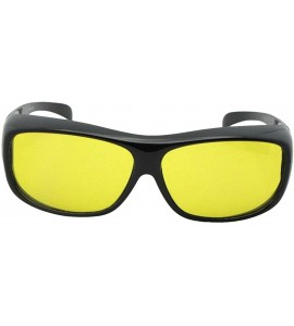 Rectangular Medium Polarized Fit Over Sunglasses F1 - Black-light Yellow Lens - CF186LYRUY6 $30.57