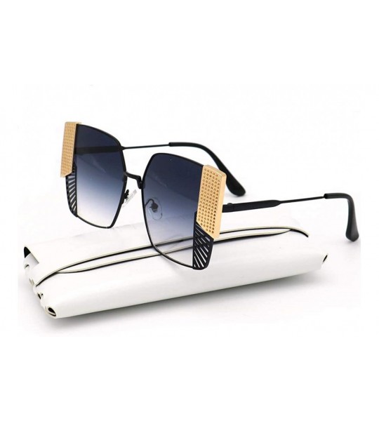 Rimless Small Square Rimless Gradient Lens Sunglasses-Hip Hop Sequins - Eyebrows - Glasses - 33yj-black - CR18M5KSQC4 $33.89