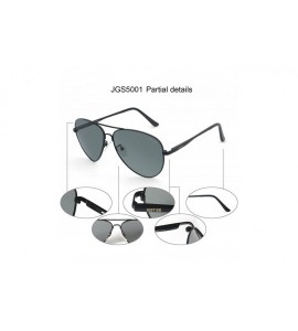 Aviator Premium Classic Aviator Style Sunglasses - Polarized Lenses - 100% UV Protection - Matte Black Frame Grey Lens - C718...