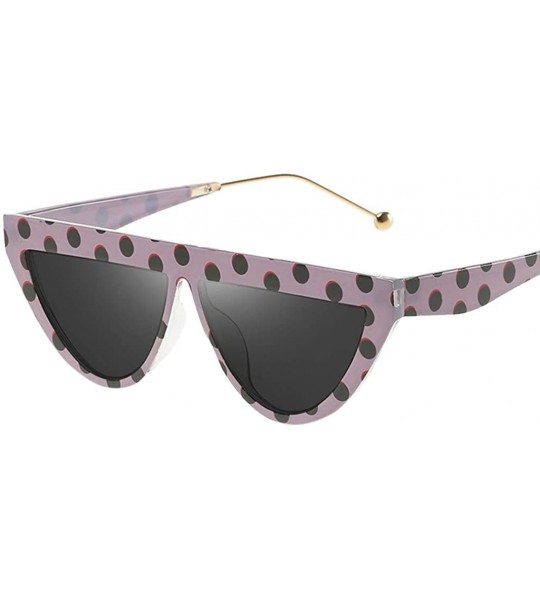 Square Retro Vintage Sunglasses for Women Plastic Frame Mirrored Lens Cat Eye Sunglasses Modern Leopard Eyewear - F - CE194KY...
