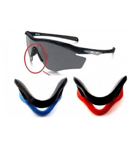 Sport Nose Pads Rubber Kits M2 Frame Sunglasses Blue/Red Color - Blue/Red - C518077SDSS $21.76