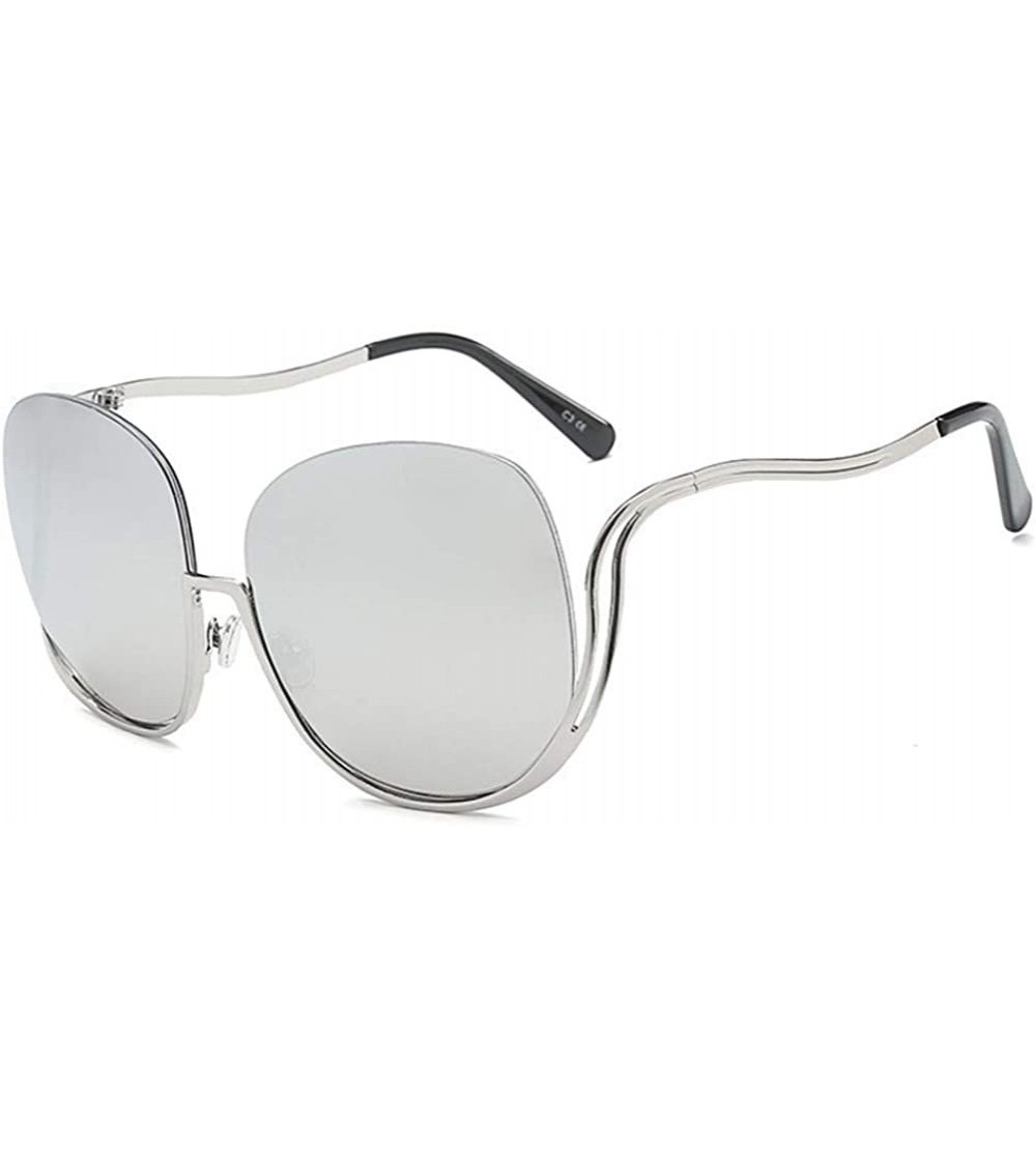Oval Oval Rimless Sunglasses Women Fashion Retro Sun Glasses Female Metal Frame Gradient Oculos UV400 - C2199QCKMS4 $28.88