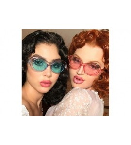 Goggle Sunglasses Flash Pink Sunglasses Dazzle Color Sunglasses Fashion Sunglasses - Clear Powder Tablets - CL18TNSHS4X $17.32