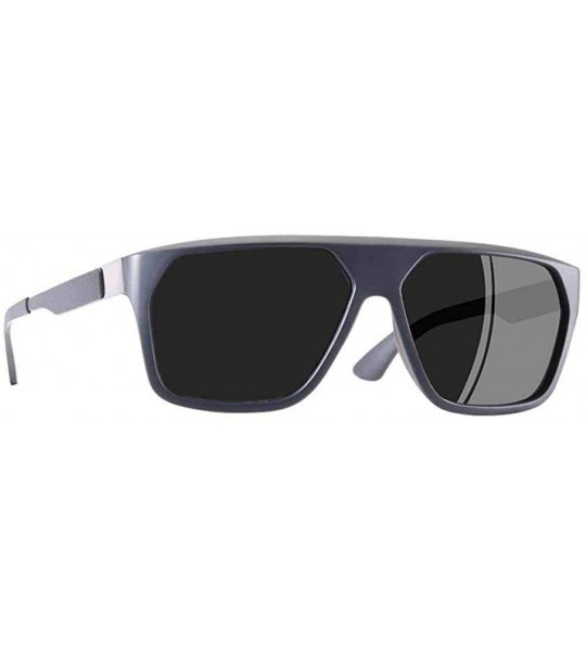 Oversized Polarized Sunglasses Men Classic Sunglasses Men's Driving C1Black - C2gray - CI18Y2OXHX7 $30.42